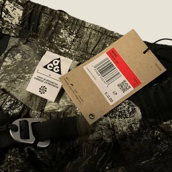 Nike ACG Trail Print Shorts "Snowgrass" Size Large - Picture 4 of 5